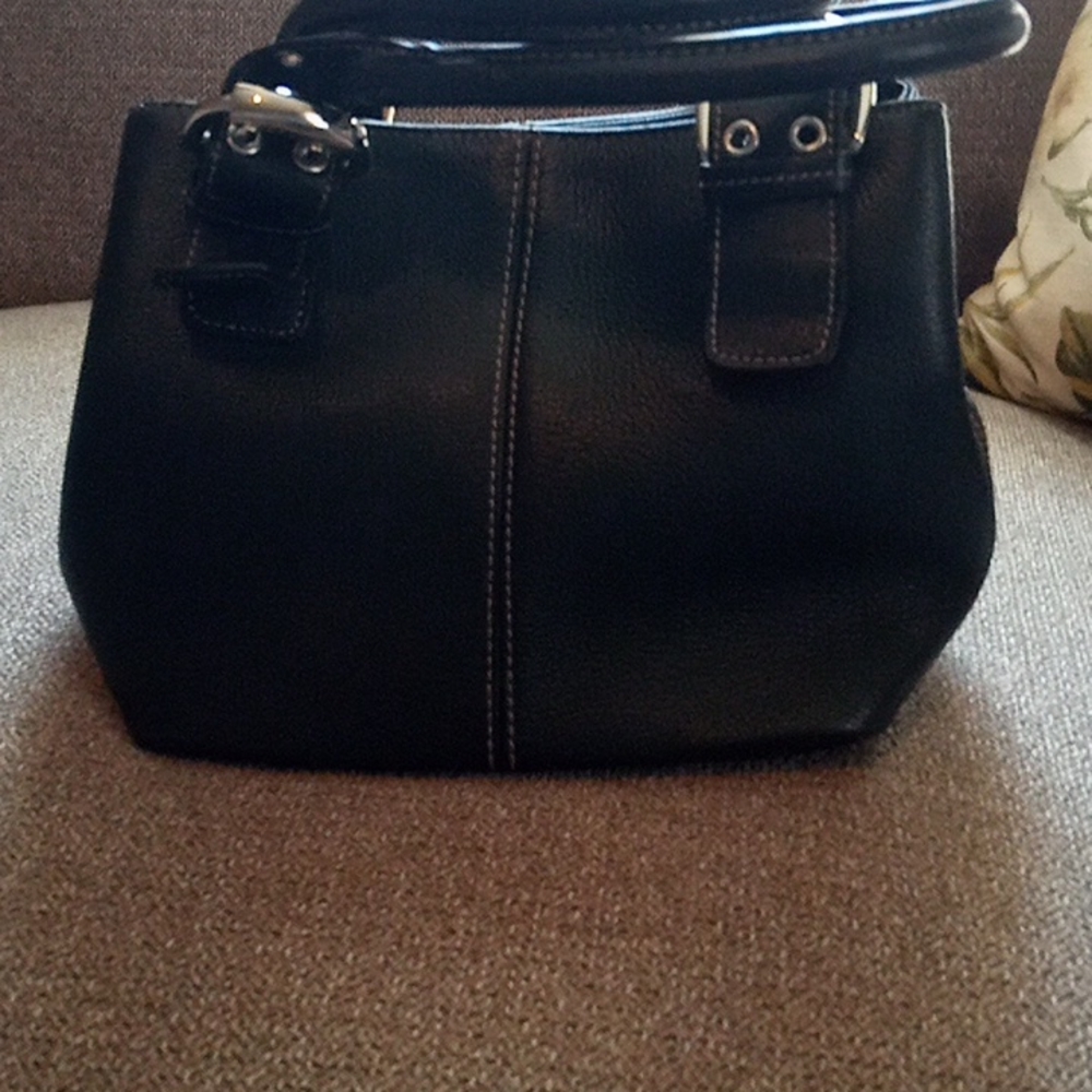 Tignanello black leather purse